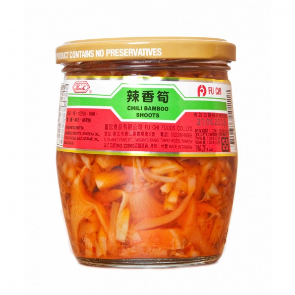 (Jar) FUCHI Chilli Bamboo Shoots 370g(1+1)