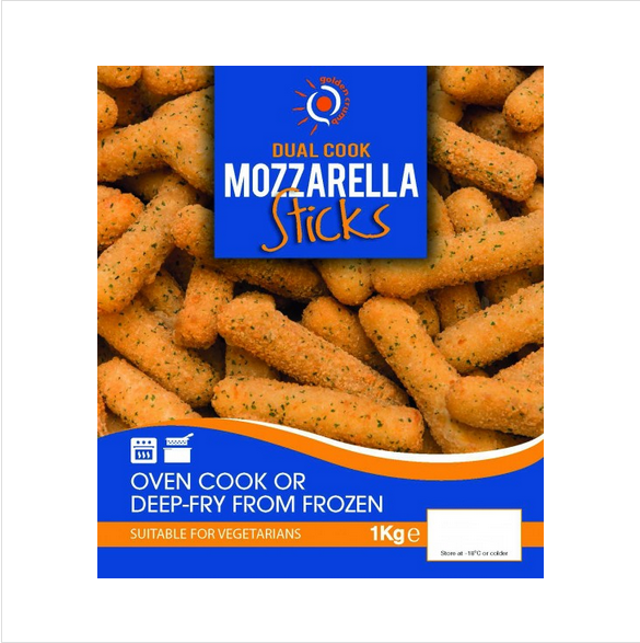 Goldencrumb Jalapeno Mozzarella Sticks (1kg)