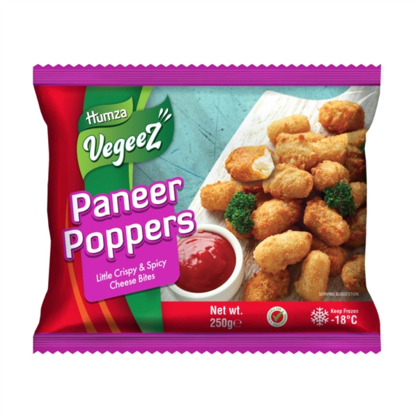 BBE Humza VegeeZ Paneer Poppers x 250g