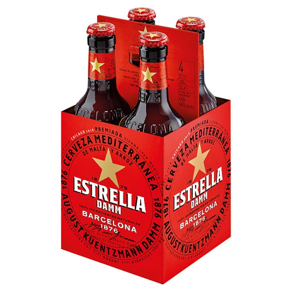 ESTRELLA BOTTLE 4 x 330ML