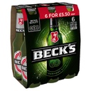 BECKS BOTTLE PM  £5.50 6 x 275ML