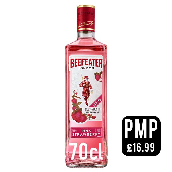 BEEFEATER PINK STRAWBERRY PM  16.99 70CL