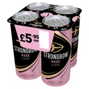 STRONGBOW ROSE CAN PM £5.95 4.5% ABV 4 x 440ML