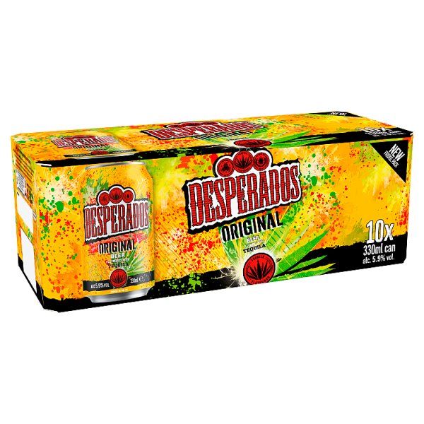 DESPERADOS CAN 5.9% ABV 10 x 330ML