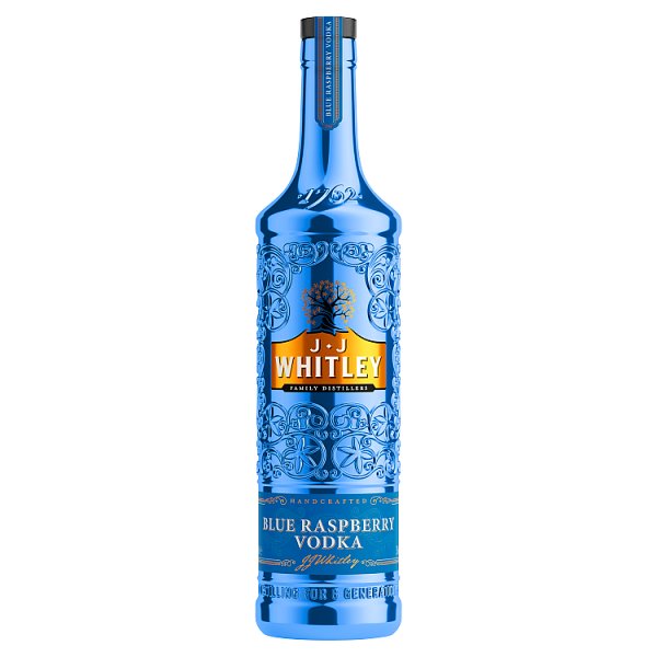 JJ WHITLEY BLUE RASPBERRY VODKA 70CL