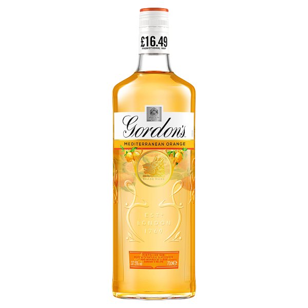 GORDONS MEDITERRANEAN ORANGE GIN PM  16.49 70CL
