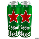 HEINEKEN PINT CAN PM £6.75 5.0% ABV 4 x 568ML