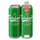CARLSBERG BEER CANS PM £5.25  4 x 500ML