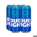 BUD LIGHT CAN PMP £4.75 4 x 440ML
