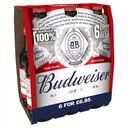 BUDWEISER  BOTTLE PM £6.85 6 x 300ML