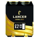 LANCER CIDER 5% CAN PM £2.99 4 x 500ML
