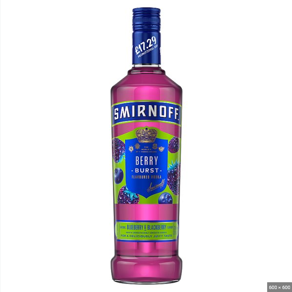 SMIRNOFF BERRY BURST VODKA PM  17.29 70CL