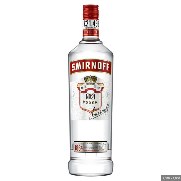 SMIRNOFF VODKA PM  21.49 1LTR