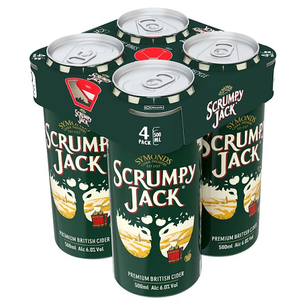 SCRUMPY JACK CIDER CAN 6.0% ABV 4 x 500ML