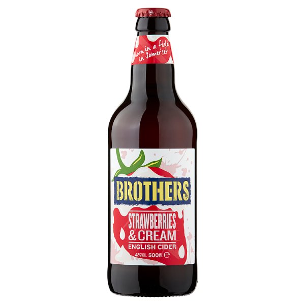 BROTHERS STRAWBERRIES AND CREAM CIDER 12 x 500ML