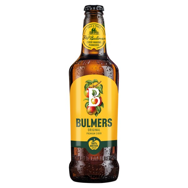BULMERS ORIGINAL CIDER BOTTLE 4.5% ABV 12 x 500ML
