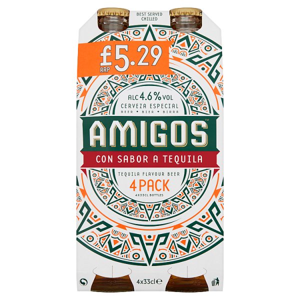 AMIGOS Bottle PM £5.29 4 x 330ML