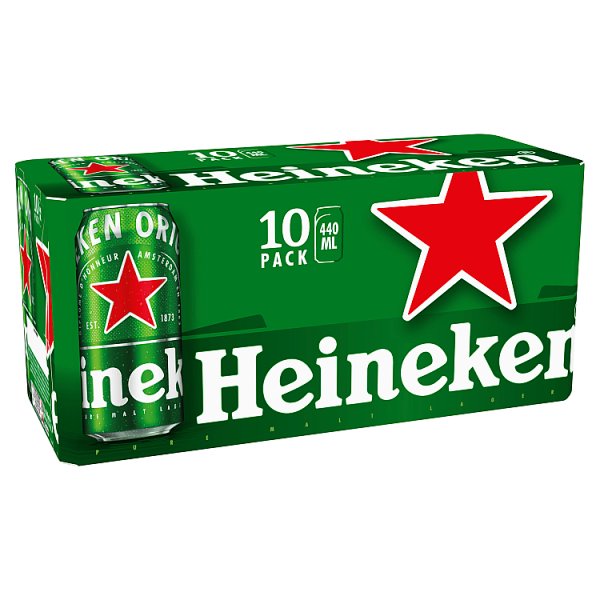 HEINEKEN CAN 5.0% ABV 10 x 440ML