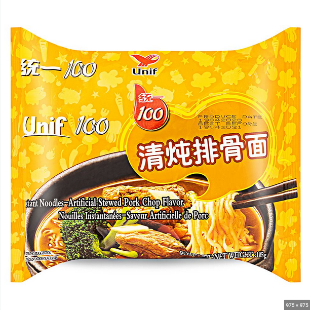 Unif 100 Instant Noodles-Stewed Pork Chop Flavor24x105g