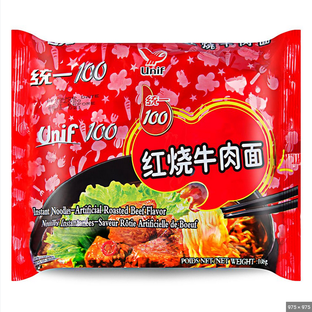 Unif 100 Instant Noodles-Roasted Beef Flavor24x108g