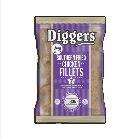 Diggers Southern Fried Chicken Fillet-1kg