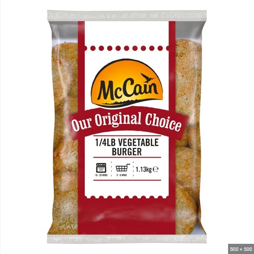 [BS700] Single Packet McCain Veg Burger 10 x 113g