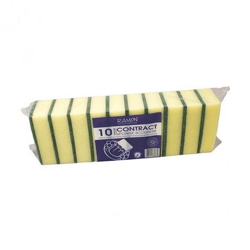 [CM122] Ramon Value Yellow & Green Sponge x 10 (803.CT) 2+1