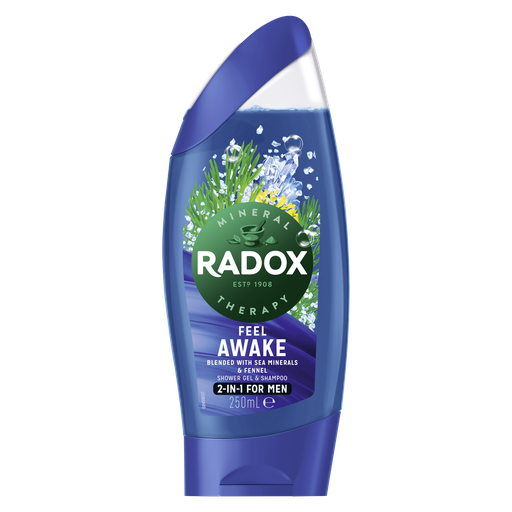 [252205] Radox Shower Gel Feel Awake For Men 250ml