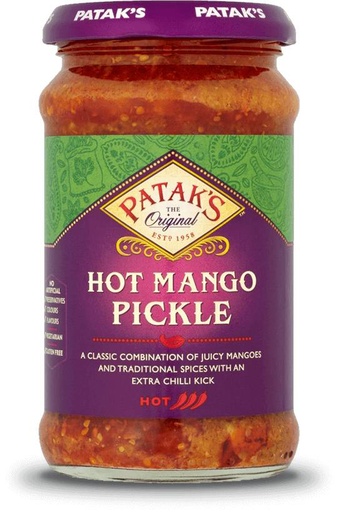 [BAF101] Patak Mango Pickle Hot 6x283g