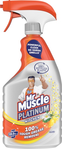 [C003051] Mr Muscle Platinum Kitchen Citrus 750ml
