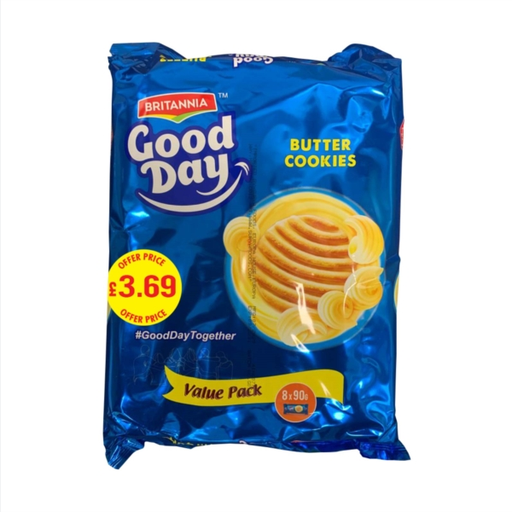 [IN25969] BBE Britannia Goodday Butter 8x90g PM£3.69