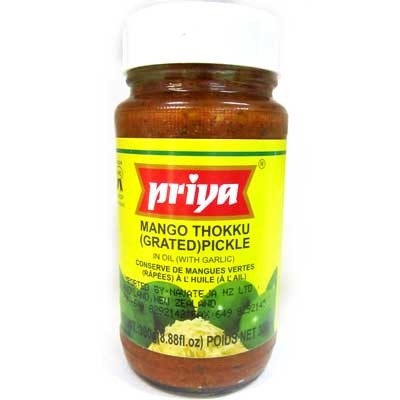 [IND140140] PRIYA MANGO THOKKU (GRATED) PICKLE x 300 GMS
