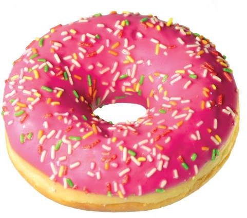 [CA1206] Strawberry Sprinkle Donut 12 x 70g