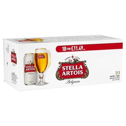 [ALC116074] STELLA ARTOIS CAN PM £11.49 10 x 440ML