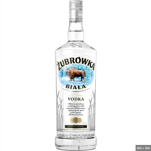 [ALC116602] ZUBROWKA VODKA BIALA PM  19.29 1LTR