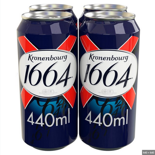 [ALC117122] KRONENBOURG CAN PM £5.50 5.0% ABV 4 x 440ML