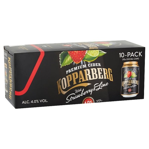 [ALC151224] KOPPARBERG STRAWBERRY AND LIME 10 PACK CAN 330ML