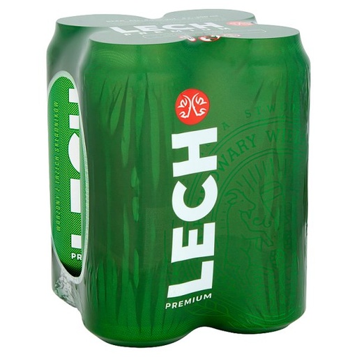 [ALC152476] LECH PREMIUM LAGER CAN 4 x 500ML