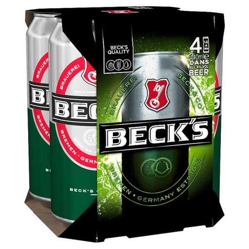 [ALC156081] BECKSCAN 4%  4 x 440ML