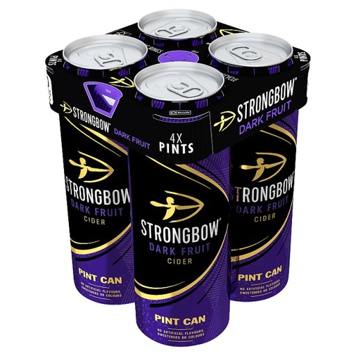 [ALC269955] STRONGBOW DARK FRUIT PINT CAN  4% ABV 4 x 568ML