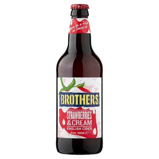 [ALC270809] BROTHERS STRAWBERRIES AND CREAM CIDER 12 x 500ML