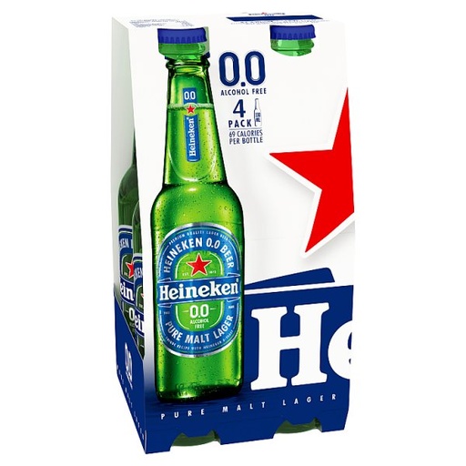 [ALC976228] HEINEKEN BOTTLE 0% 4 x 330ML