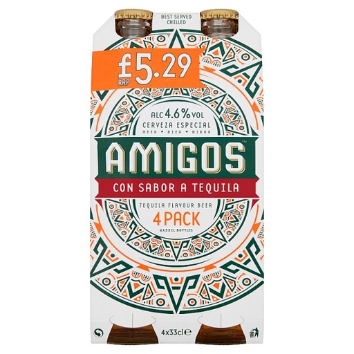 [ALC980755] AMIGOS Bottle PM £5.29 4 x 330ML