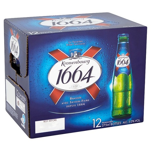 [ALC983785] KRONENBOURG BOTTLE 1664 5.0% ABV 12 x 275ML