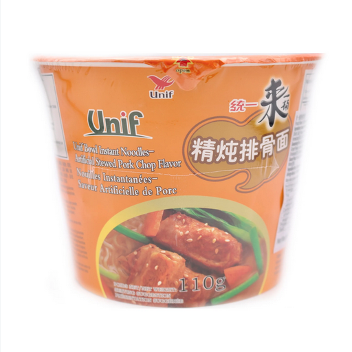 [ORR370] Unif Bowl Instant Noodles-Stewed Pork Chop Flavor12x110g